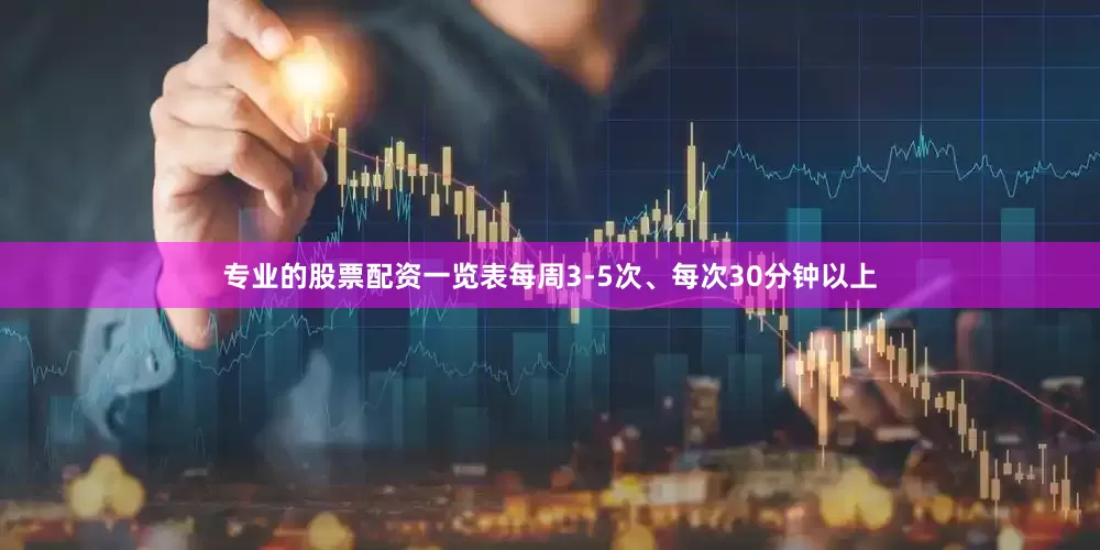 专业的股票配资一览表每周3-5次、每次30分钟以上