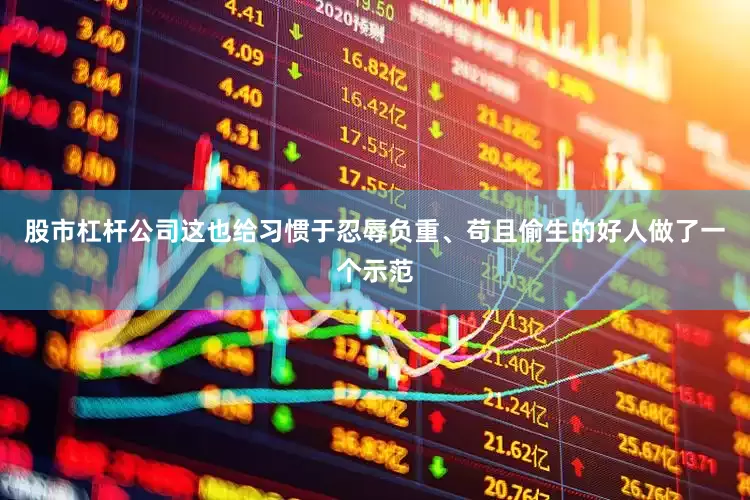 股市杠杆公司这也给习惯于忍辱负重、苟且偷生的好人做了一个示范